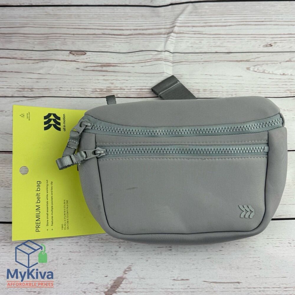 Belt Bag All In Motion Premium Gray Water Resistant Adjustable Strap